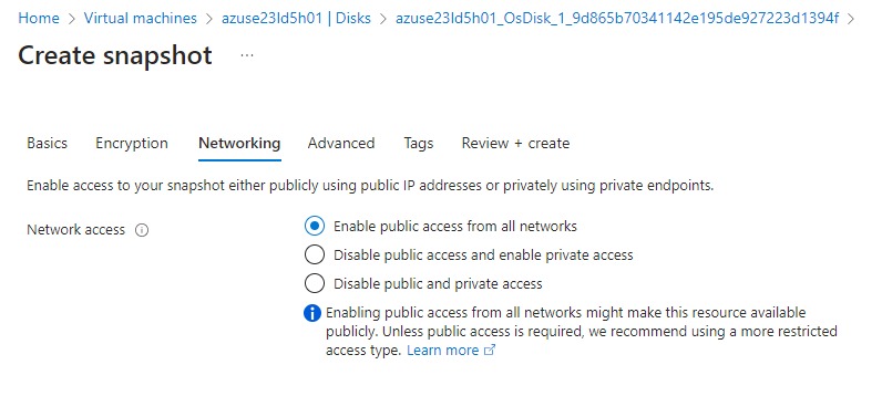 Enable public access